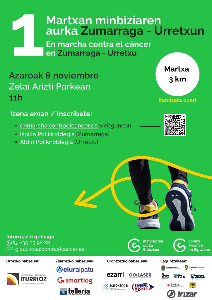 MINBIZIAREN AURKAKO MARTXA 1. EDIZIOA ZUMARRAGA-URRETXUN